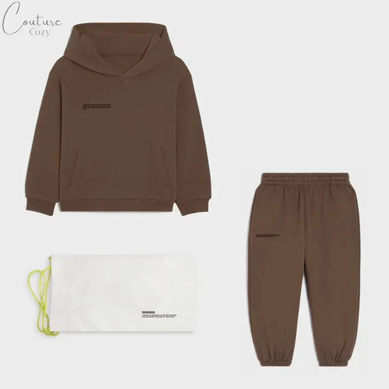 Fashion Hooded Sets for Boys and Girls Tgm Casual Cotton Hoodie Children Loose Comfortable Pants 2 Piece Sets Couture Cozy