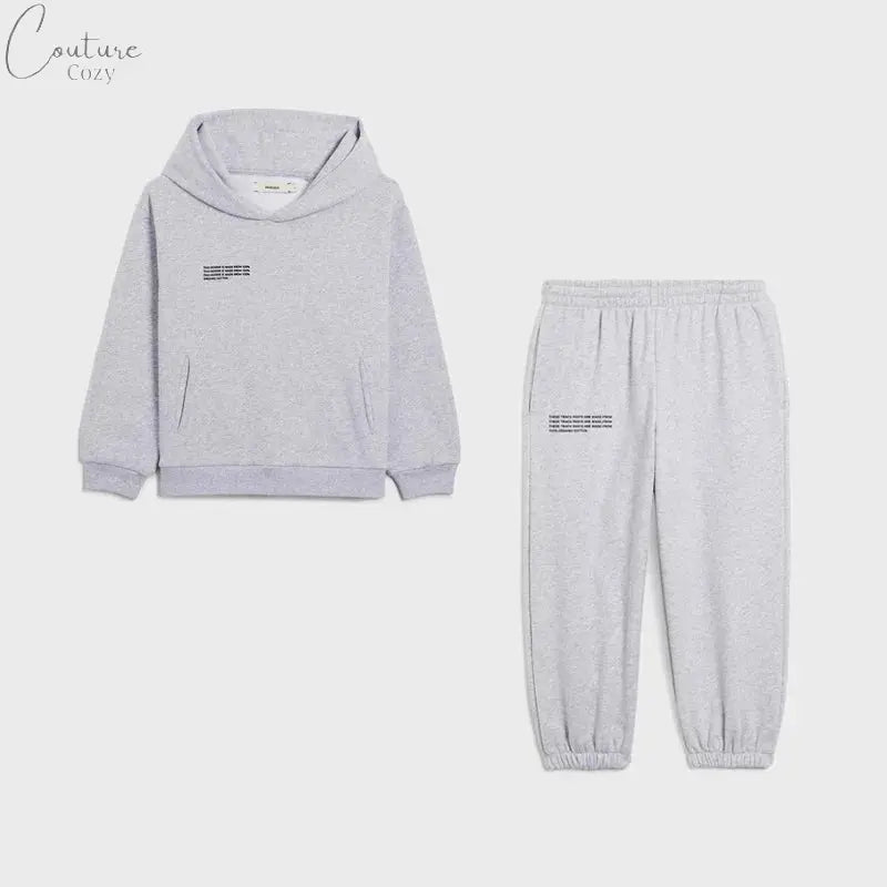 Fashion Hooded Sets for Boys and Girls Tgm Casual Cotton Hoodie Children Loose Comfortable Pants 2 Piece Sets Couture Cozy