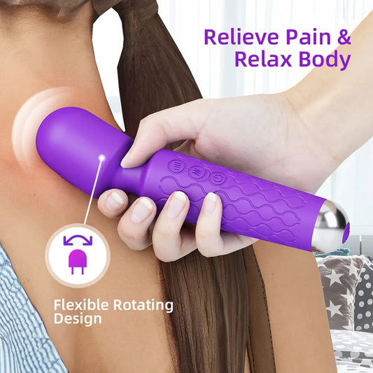 Massage Stick for Women Powerful 20 Vibration Modes Neck Shoulder Back Body for Massager Sport Recovery Muscle Aches Massage Gun