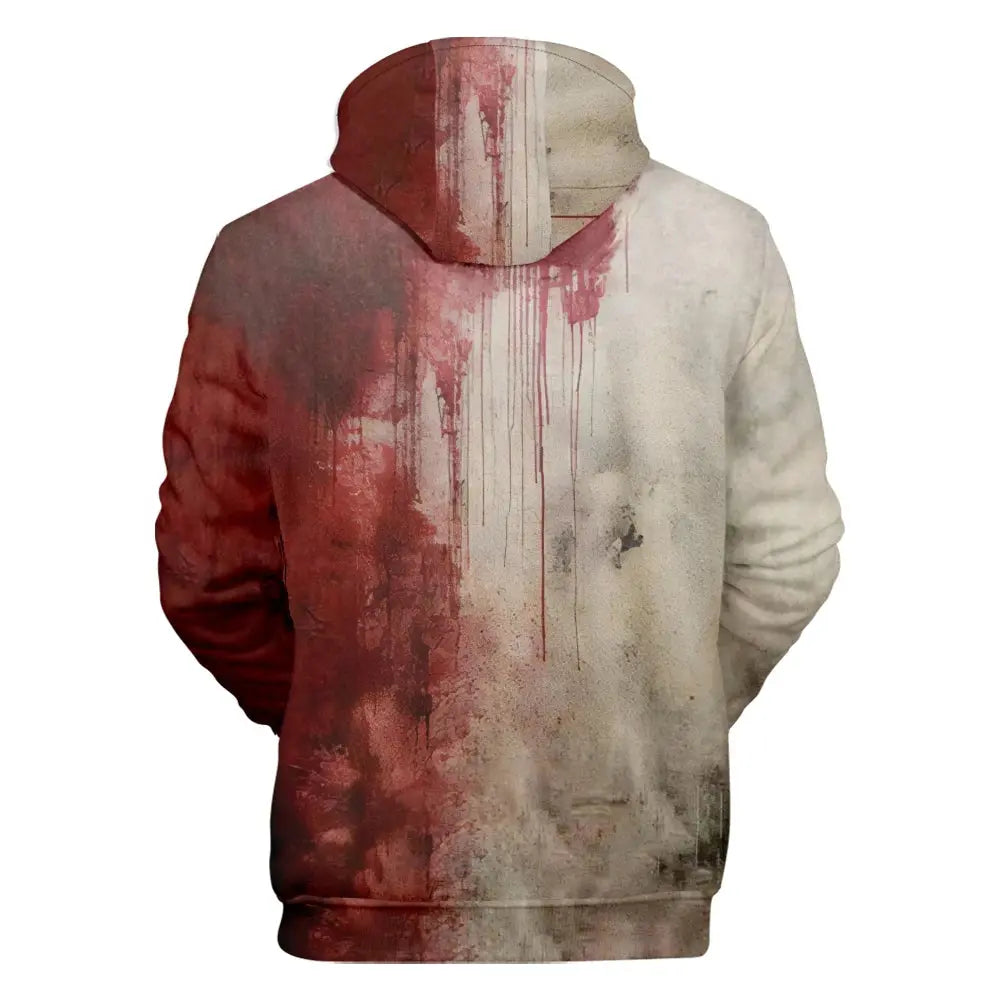 I'M Fine Bloody hooded Problem Solved hooded drawstring pocket sweatshirt men/women hip hop Pullovers Couture Cozy