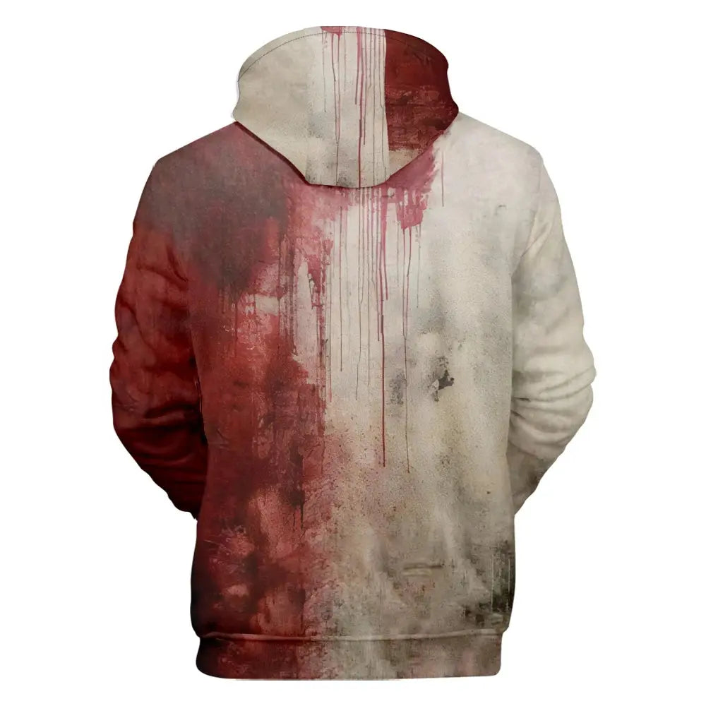 I'M Fine Bloody hooded Problem Solved hooded drawstring pocket sweatshirt men/women hip hop Pullovers Couture Cozy