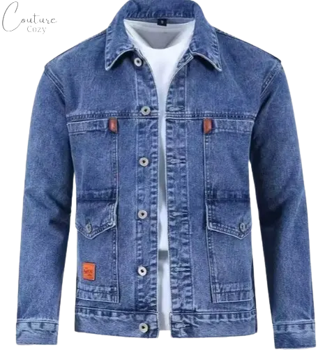 2023 Spring and Autumn New Fashion Trend Solid Color Denim Jacket Men's Casual Loose Comfortable Large Size High Quality Coat Couture Cozy