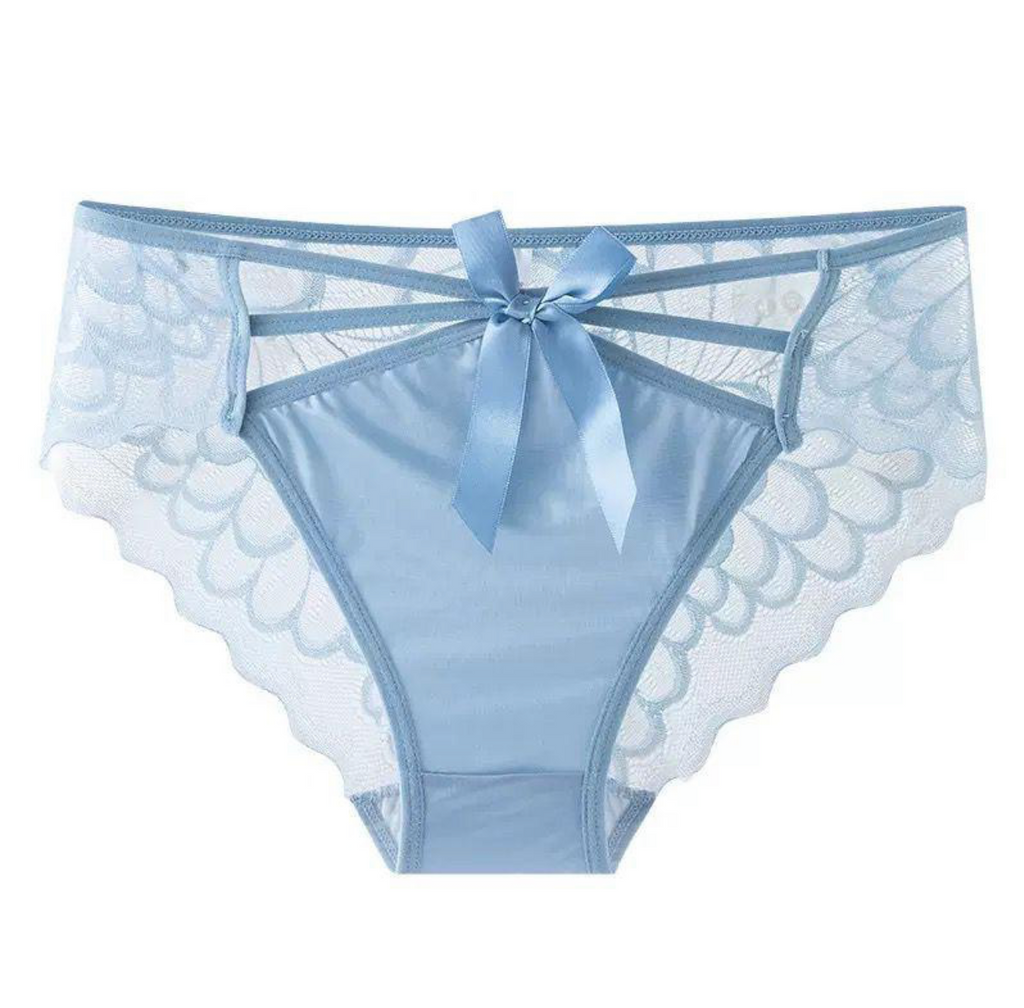 6pcs Luxury Lace Panties Set with Cute Bow  Sexy, Elegant & Comfortable Everyday Wear Womenswear Maternity Postpartum Outfits Elegance Piece Style