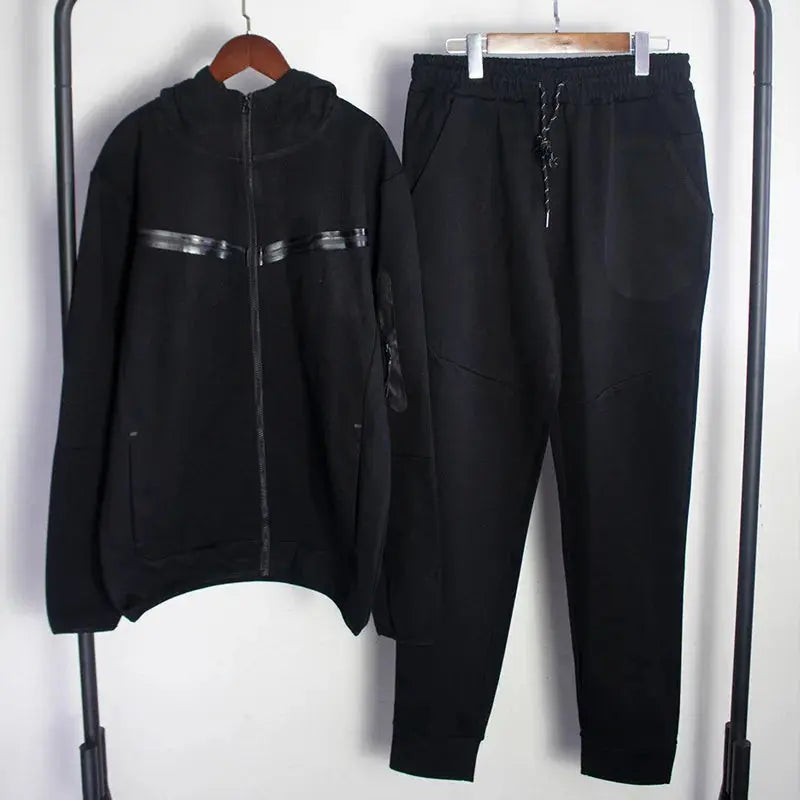 Co-branded same style mens cotton clothing spring and autumn splicing high-quality brand sportswear jacket trousers sweater suit Couture Cozy
