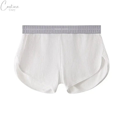 Cotton Aro Pants Men Loose Boxer Short Sport Underwear U Convex Pouch Underpant Youth Home Shorts Mid Rise Pajama Sleepwear Couture Cozy