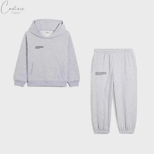Fashion Hooded Sets for Boys and Girls Tgm Casual Cotton Hoodie Children Loose Comfortable Pants 2 Piece Sets Couture Cozy