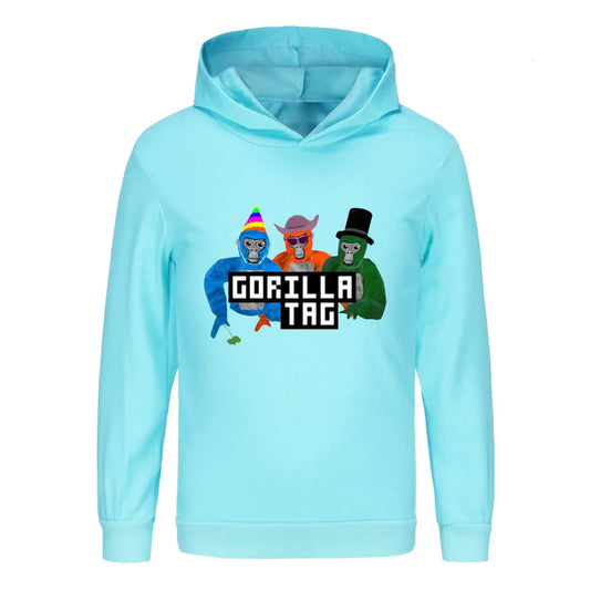 Game Gorilla Tag Hoodie Kids Cartoon Hoodies Children Long Sleeve Coats Toddler Girls Casual Outerwear Baby Boys Sweatshirts Couture Cozy