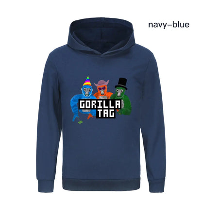 Game Gorilla Tag Hoodie Kids Cartoon Hoodies Children Long Sleeve Coats Toddler Girls Casual Outerwear Baby Boys Sweatshirts Couture Cozy