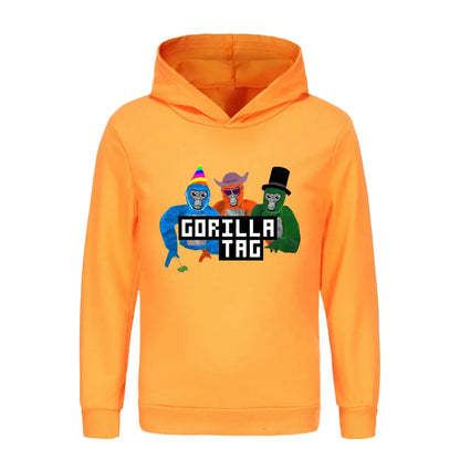 Game Gorilla Tag Hoodie Kids Cartoon Hoodies Children Long Sleeve Coats Toddler Girls Casual Outerwear Baby Boys Sweatshirts Couture Cozy