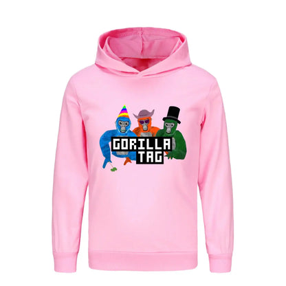 Game Gorilla Tag Hoodie Kids Cartoon Hoodies Children Long Sleeve Coats Toddler Girls Casual Outerwear Baby Boys Sweatshirts Couture Cozy
