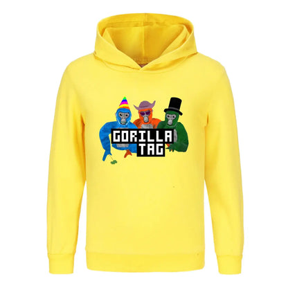 Game Gorilla Tag Hoodie Kids Cartoon Hoodies Children Long Sleeve Coats Toddler Girls Casual Outerwear Baby Boys Sweatshirts Couture Cozy