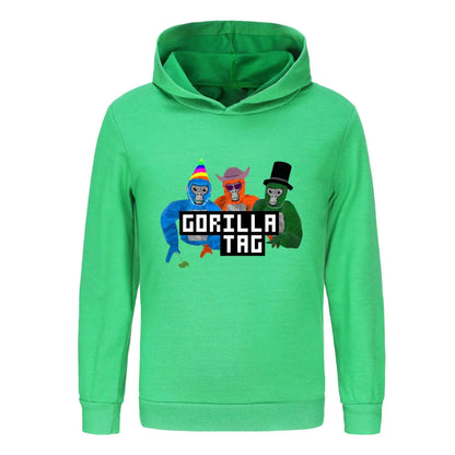 Game Gorilla Tag Hoodie Kids Cartoon Hoodies Children Long Sleeve Coats Toddler Girls Casual Outerwear Baby Boys Sweatshirts Couture Cozy