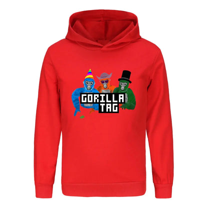 Game Gorilla Tag Hoodie Kids Cartoon Hoodies Children Long Sleeve Coats Toddler Girls Casual Outerwear Baby Boys Sweatshirts Couture Cozy