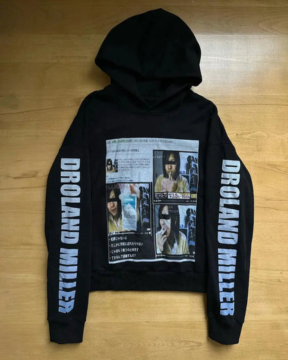 Harajuku High Street Print Hoodie Oversized Goth Streetwear Tops Grunge Hoodies Women Couples New Sweatshirt Gothic Y2k Clothes Couture Cozy