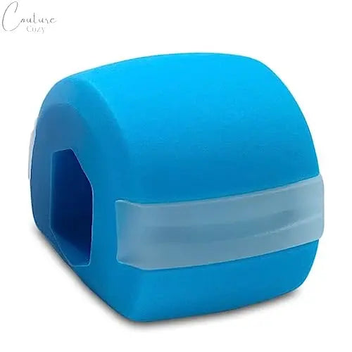 Jawzrsize Jaw Exerciser for Women and Men - Double Chin Reducer, Facial Toner, Neck Exerciser for Younger and Healthier Look Helps Reduce Stress and Cravings Jawline Trainer (Pop N Go Beginner red and blue) Couture Cozy