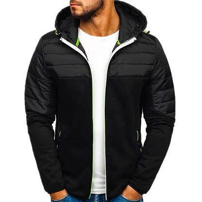 Men's Hoodies SpringAutumn Casual LongSleeve Zip Up Hoodie Men Sweatshirt Patchwork Hooded Sweatshirts Streetwear Hoody Cardigan Couture Cozy