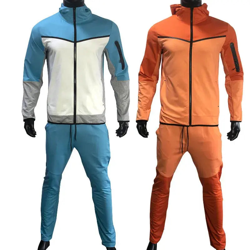 Men's Sweatsuit Tech Fleece Hoodie Cotton Stretch Training Wear New Brand Good Quality Coat Sweatpants Sport Set Clothing Couture Cozy