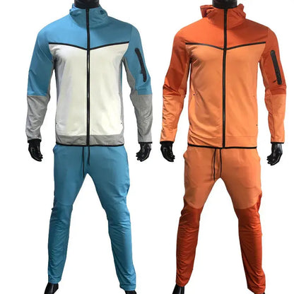 Men's Sweatsuit Tech Fleece Hoodie Cotton Stretch Training Wear New Brand Good Quality Coat Sweatpants Sport Set Clothing Couture Cozy