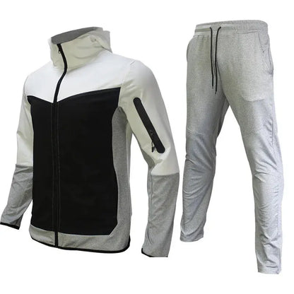 Men's Sweatsuit Tech Fleece Hoodie Cotton Stretch Training Wear New Brand Good Quality Coat Sweatpants Sport Set Clothing Couture Cozy