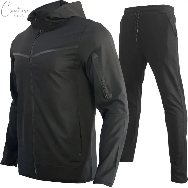 Spring Autumn Men's Tracksuits Cotton Sportswear Pants 2-Pieces Hoodie Sportswear Suit Couture Cozy
