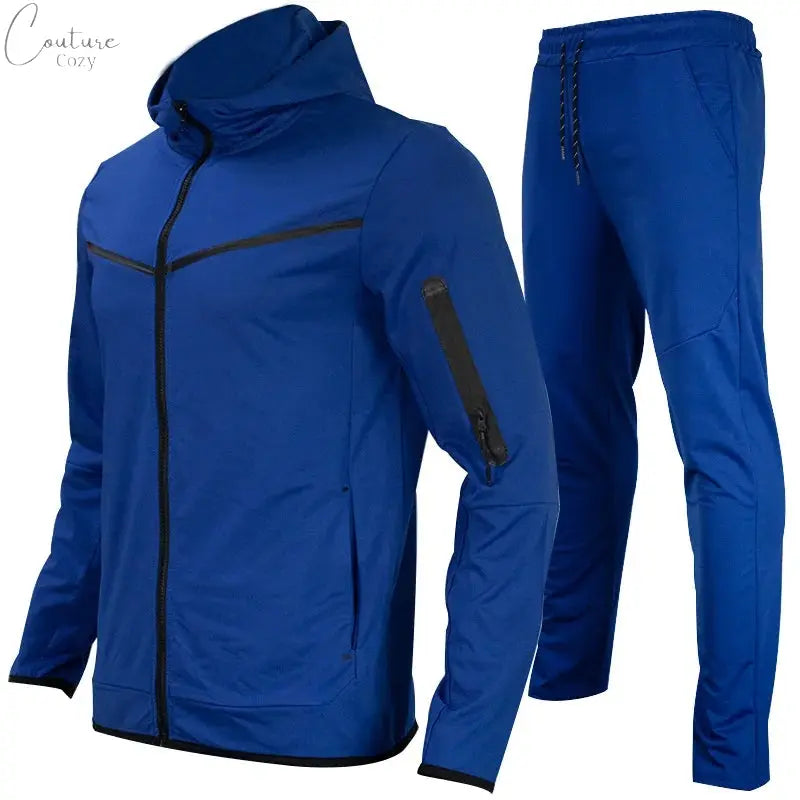 Spring Autumn Men's Tracksuits Cotton Sportswear Pants 2-Pieces Hoodie Sportswear Suit Couture Cozy
