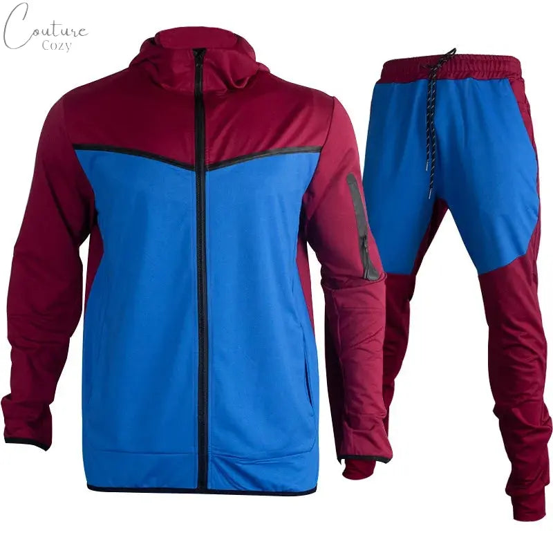 Spring Autumn Men's Tracksuits Cotton Sportswear Pants 2-Pieces Hoodie Sportswear Suit Couture Cozy