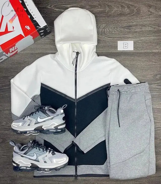 Spring Autumn Men's Tracksuits Cotton Sportswear Pants 2-Pieces Hoodie Sportswear Suit Couture Cozy