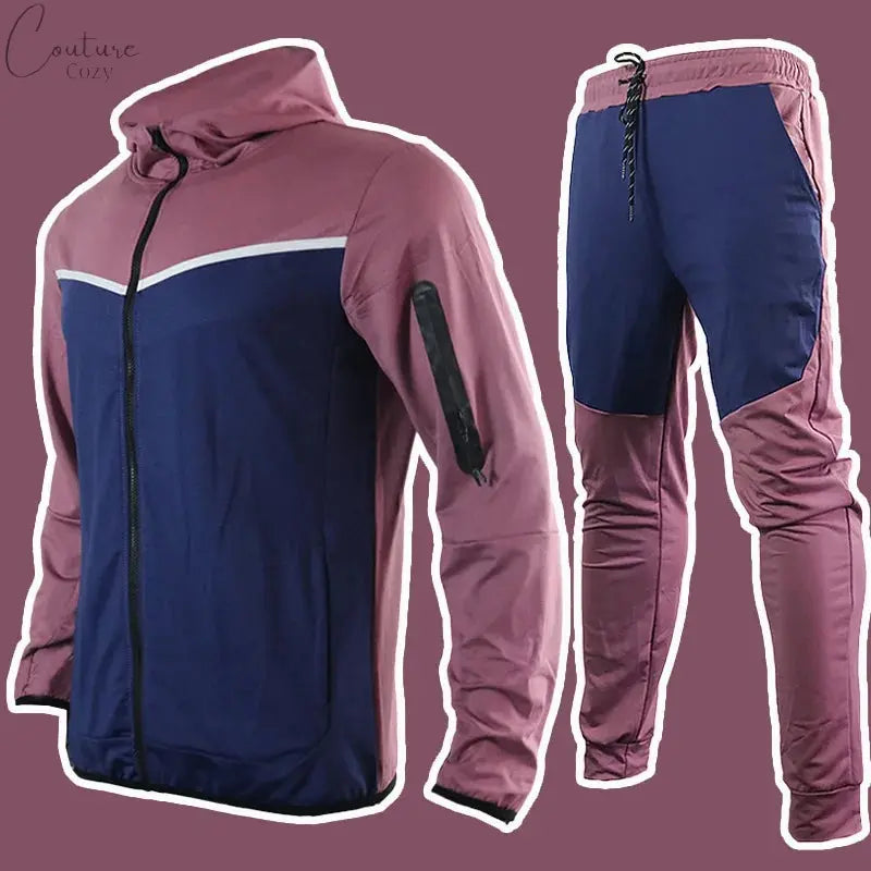 Spring Autumn Men's Tracksuits Cotton Sportswear Pants 2-Pieces Hoodie Sportswear Suit Couture Cozy