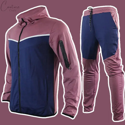 Spring Autumn Men's Tracksuits Cotton Sportswear Pants 2-Pieces Hoodie Sportswear Suit Couture Cozy